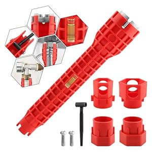 14-in-1 Multi-functional Wrench Faucet Sink Installer Tool for Toilets and Kitchens – Red Plumbers Wrench
