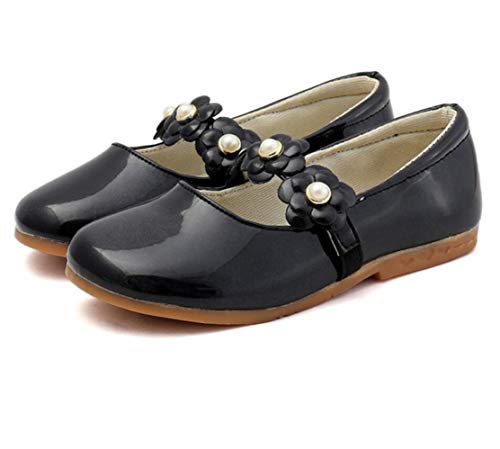 Girls Mary Jane Ballet Ballerina Flat Slip on School Uniform Dance Dress Shoe for Toddler/Little Kid2