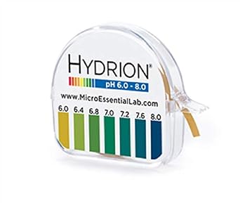 MICRO ESSENTIAL LABS pHYDRION VIVID PH PAPER 6-8 PH 15 FT ROLL WITH COLOR CHART