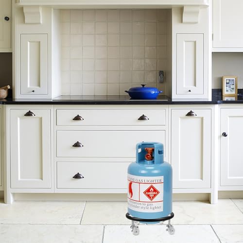Soporte para bombonas de gas portátil para mover el gas en cocinas modernas 5