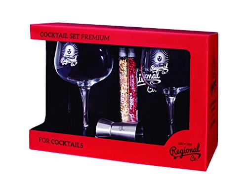 Regional Co. | Cocktail Set Premium (2 Copas Balón + Jigger + 2