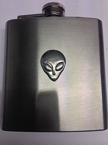 Flasque en acier Alien Head, le cadeau idéal pour amateur de science-fiction