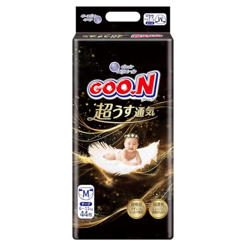 【テープ Mサイズ】 グーン 超うす通気 プレミアム おむつ (6~11kg)