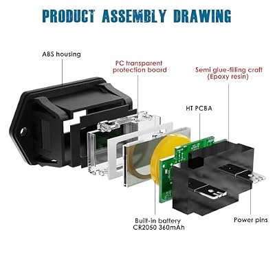 Runleader Digital Hours Counter,AC/DC 5V to 277V for Garden Tractor Generator Scooter Club Car Forklift Leaf Trimmer etc.