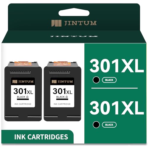 Cartouche HP 301 XL compatible encre noire JINTUM pour Envy 4500 DeskJet 2540 OfficeJet 2620
