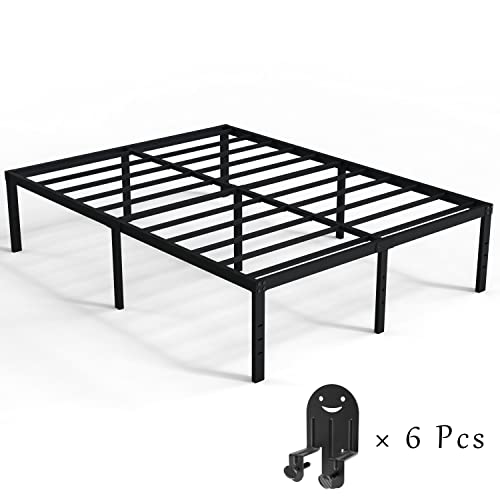 Diaoutro 18 Inch Full Size Bed Frame Heavy Duty Metal Platform With Non Slip Mattress Gaskets #TOP2