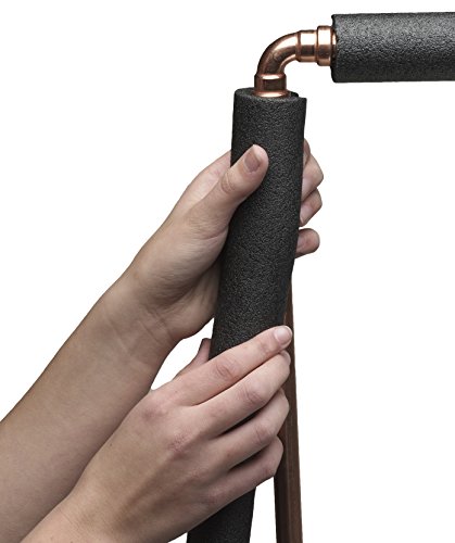 Frost King P09XB6 Pre-Slit, Tubular Polyethylene Foam Pipe Insulation, 3/8