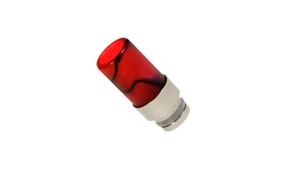 Marble 510 Drip Tip eCig Mouthpiece Short/Medium Plastic/Aluminium Single Red