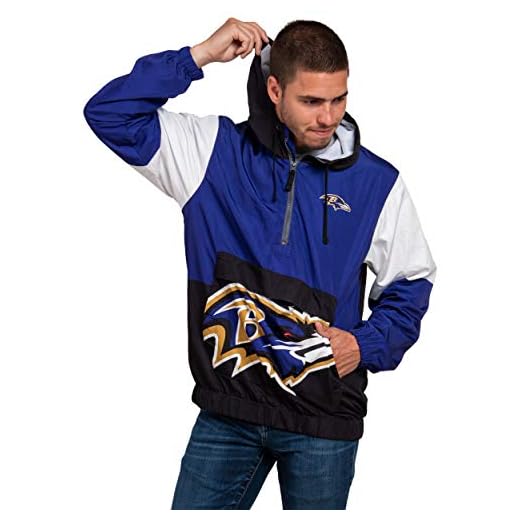 Baltimore Ravens NFL Warm-Up Windbreaker - Mens - XL