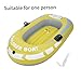 Inflatable Boat Inflatable Boat Set Thickened Rowing Boats for Kids Yellow One Person, Water Sports