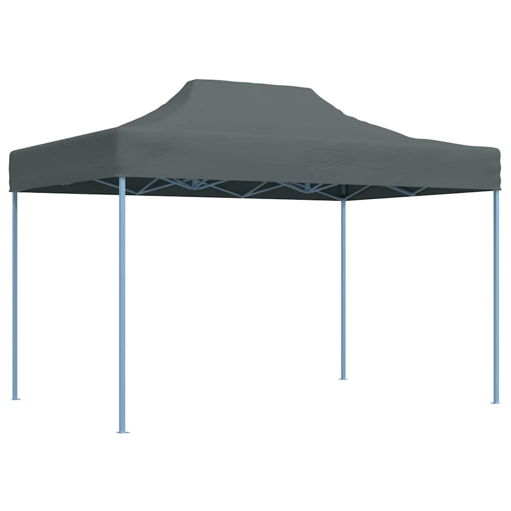Gazebo pieghevole 3 x 4 m, in acciaio, grigio antracite