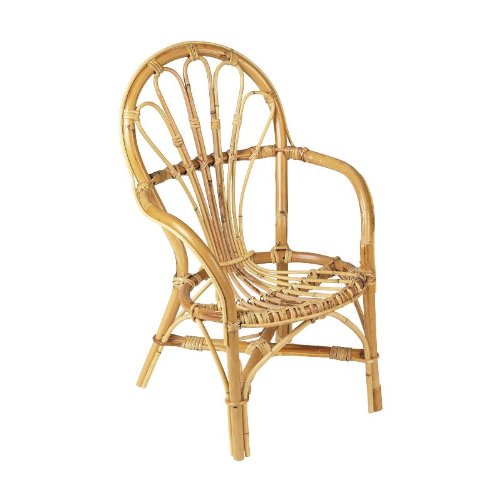 Fauteuil pour enfant en rotin, Dim : 39 x 41 x 61 -PEGANE-