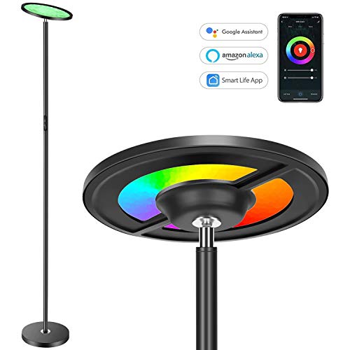 Torkase Smart Sky LED Torchiere Floor Lamp