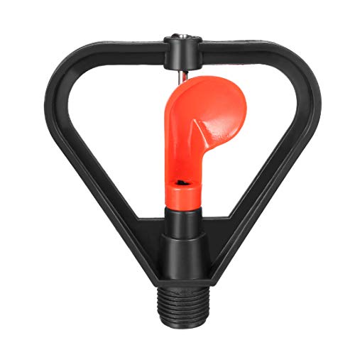 Uxcell Butterfly Rotating Sprinkler, 1/2Bspf Thread Plastic Micro Atomizing Nozzle For Garden Irrigation, 5 Pcs (Red) #TOP16