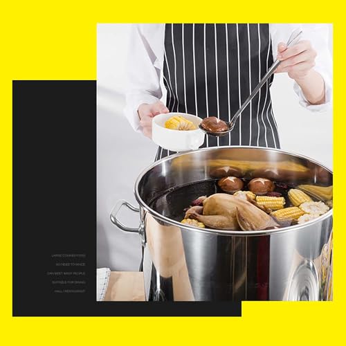 Wszechstronny garnek do gotowania ze stali nierdzewnej z pokrywką – idealny czajnik kuchenny do zupy, gulaszu i cateringu, idealny do restauracji i gastronomii