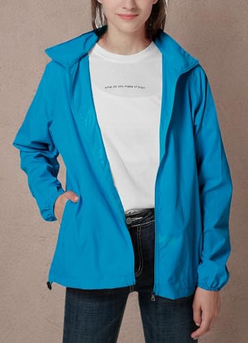 Image of Women's Lightweight Waterproof Jacket Packable Windbreaker Running Coat