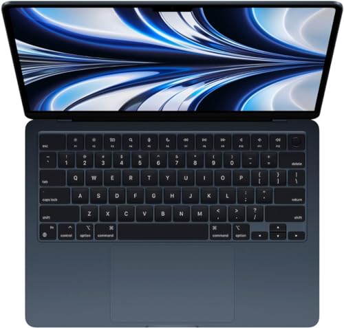 2022 Apple MacBook Air met Apple M2 Chip (13-inch, 8 GB RAM, 256 GB SSD) (QWERTY US English) Middernacht (Refurbished) - Afbeelding 3