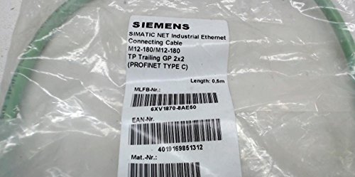Câble M12 Simatic Net Siemens 180 blindé haute performance 0,5 m