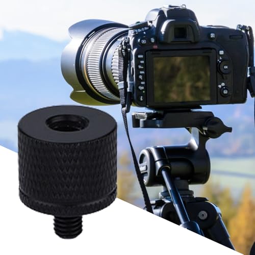 Adaptador 1/4 para trípode, adaptador de rosca de cámara de 1/4 a 3/8, accesorio de fotografía fácil instalación para monopiés cabezales autodisparador estudio exterior Vlogger - imagen 2