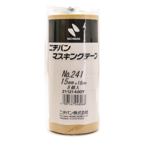 Amazon.co.jp: ニチバン マスキングテープ 8巻入 15mm×18m 241H-15