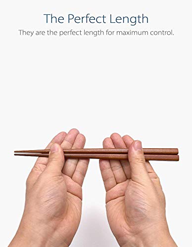 image for APEX S.K. Reusable Japanese Chopsticks Durable Lightweight Wood 5 Pair