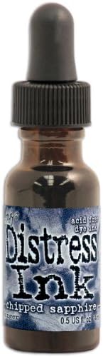 Tim Holtz 0.5 oz Distress Ink Re-Inker Chipped Sapphire