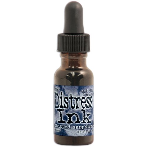 Ranger DRI-27232 Tim Holtz Distress Ink Reinker, 0.5 oz, Chipped Sapphire