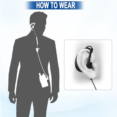 Auriculares walkie talkie tipo G de 2 pines para solucionar fallos de audio en radiocomunicación 6
