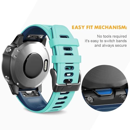 Bracelet Fenix 6S/7S/5S Plus montre connectée silicone blanc-noir