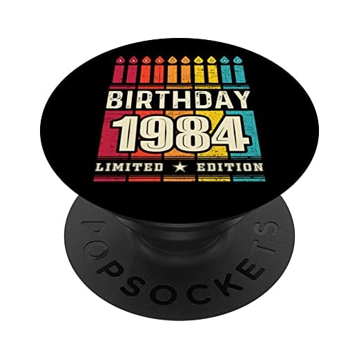 1984 Popsocket para teléfono edición limitada 1984 cumpleaños 1984 PopSockets PopGrip Intercambiable