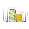 US Acrylic Classic Clear Plastic Reusable Drinking Glasses (Set of 8) 9oz Juice & 16oz Water Cups | BPA-Free Tumblers, Made in USA | Top-Rack Dishwasher Safe