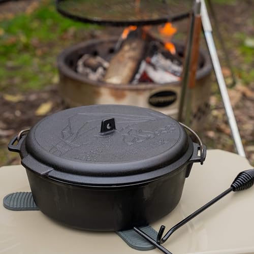 Petromax Dutch Oven Essential Line - Topf für den täglichen Gebrauch, aus Gusseisen für Induktion, Gas, Backofen, Grill oder Lagerfeuer. Kochen, Backen, Grillen, Braten (3,5 L)