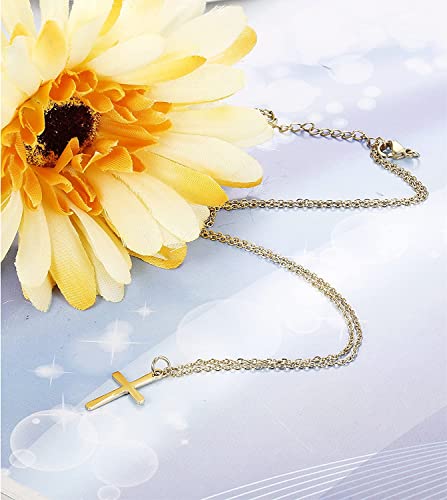 Collar Virgen María Oro 14K Joyería Cristiana Mujer