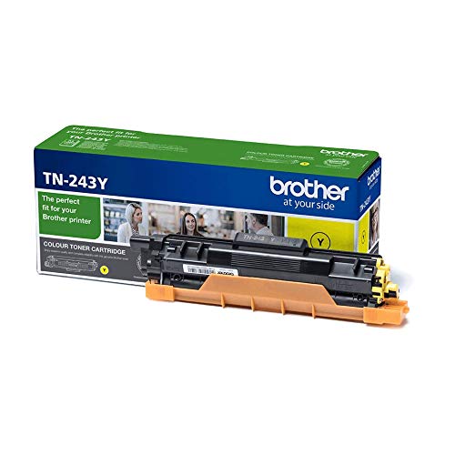 Brother TN-243Y Toner Cartridge, Yellow, Single Pack, Standard Yield, Includes 1 x Toner Cartridge, Brother Genuine Supplies