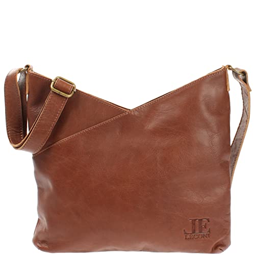 Sac à épaule en cuir LECONI pour dames, l'authenticité d'un style vintage unique