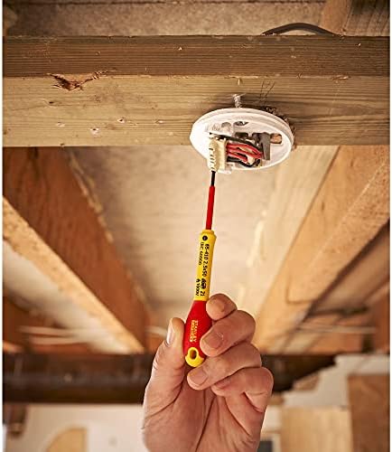 Stanley 0-65-410 Fat Max Screwdriver Insulated Slotted 2.5X50Mm-Red And Yellow