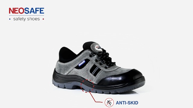 NEOSAFE A7020, ISI Marked Sports Safety Shoes in sued Leather and