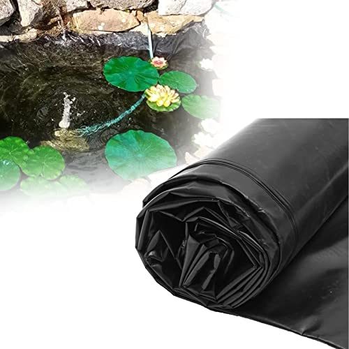 JIONET Revestimiento de Estanque Jardín Agua Tela Hdpe Paisajismo Peces Herramienta Película Membrana Corte Lona Impermeable for Arroyos Fuentes (Color : 9.8ft, Size : 32.8ft)