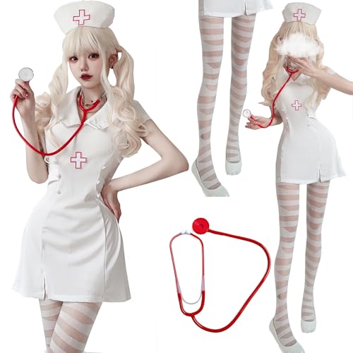 Costume d'infirmière pour femmes YCQYM de cosplay et fête d'Halloween