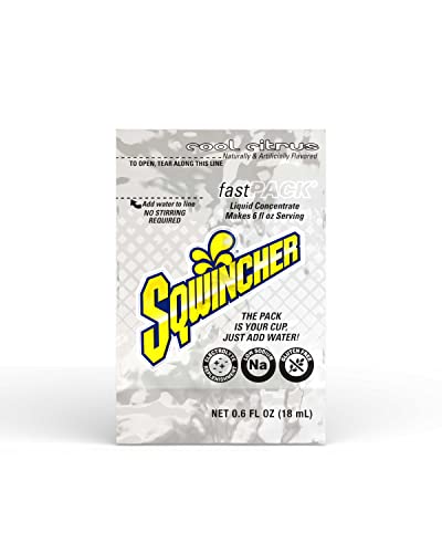 Sqwincher Fast Pack Liquid Concentrate | Cool Citrus Flavored |