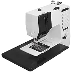 Maquina Bordadora Manual Máquina de Coser Eléctrica, 38 Puntadas que Protegen los Ojos Máquina de Coser de Bobinado Automático Hierro Inoxidable con Cilindro de Cuchillo para el Hogar(#1)