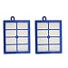 Ximoon 2 Pack Filter Replacements for Electrolux EL012W EL013W,Canister 6985 6988 6989 5010 & Eureka HEPA Filter, Part # H12 H13 HF12 HF1 60286A