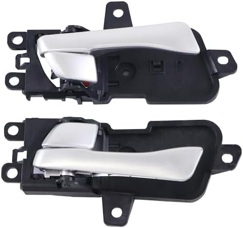 Maçaneta interna da porta HUYILUN0104 prata para Hyundai Sonata 2011–2015 dianteira ou traseira – 2 unidades