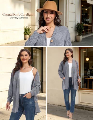 Image of MONNURO Plus Size Cardigan for Women Lightweight Open Front with Pockets