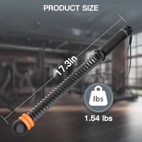 AddWin Ropeless Battle Ropes for Home Gym (2-Pack), Quiet & Space-Saving Cordless Battle Ropes for Full-Body Training, Strength, HIIT & Low-Impact Aerobic Training, Adjustable Weight Handles