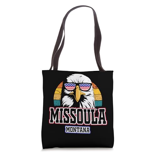 Missoula Montana USA Flag American Gifts Men Women Kids Tote Bag