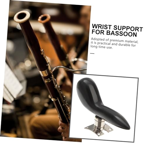 HANABASS 1Pc Professional Bassoon Wrist Support Handle Base Ergonomic Black Design for Enhanced Comfort and Performance Reduces Fatigue and Alleviates During Practice Sessions - Thumbnail 5