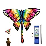 Riesen-, große Tier-Muster, tragbar, mit Griff und 100 m langem Draht, Strandspielzeug für Kinder, für Erwachsene, Familie, Jugendliche und Freunde, Entspannung im Freien,