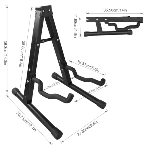 Organisateur de ukulélé portable et rack métallique modulable - 6