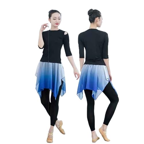 Jupe de danse en mousseline de soie et pantalon leggings pour cours en studio adulte - 7
